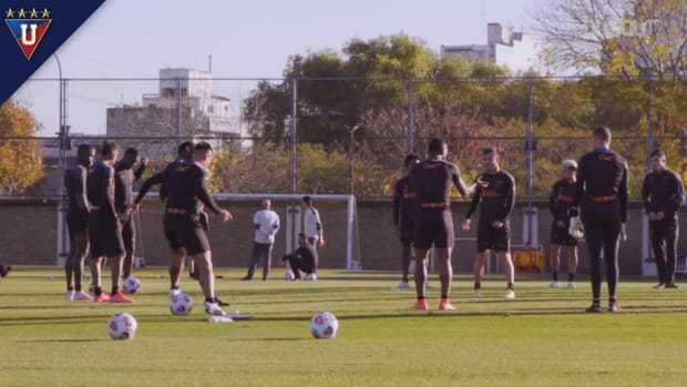 Liga de Quito’s training at Boca Juniors’s facilities